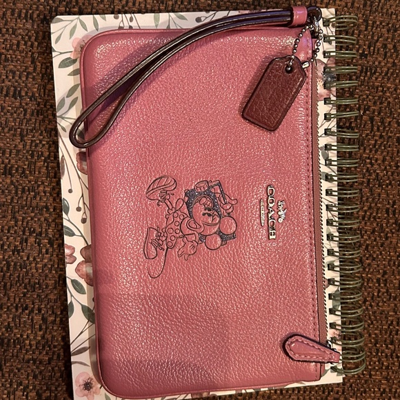 Coach Minnie Mouse Wristlet Wallet - Picture 1 of 4